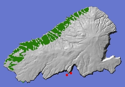 Seabird nesting concentrations on Kaho'olawe