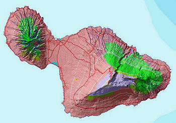 Land use patterns on Maui